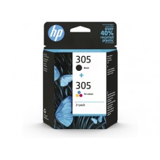 Pachet cartuse cerneala HP ORIGINAL 305 negru/305 color, HP DeskJet 2300, 2700, 2700e, 2730, 4100, 4100e, 4134 HP ENVY 6000e, 6420e, 2710